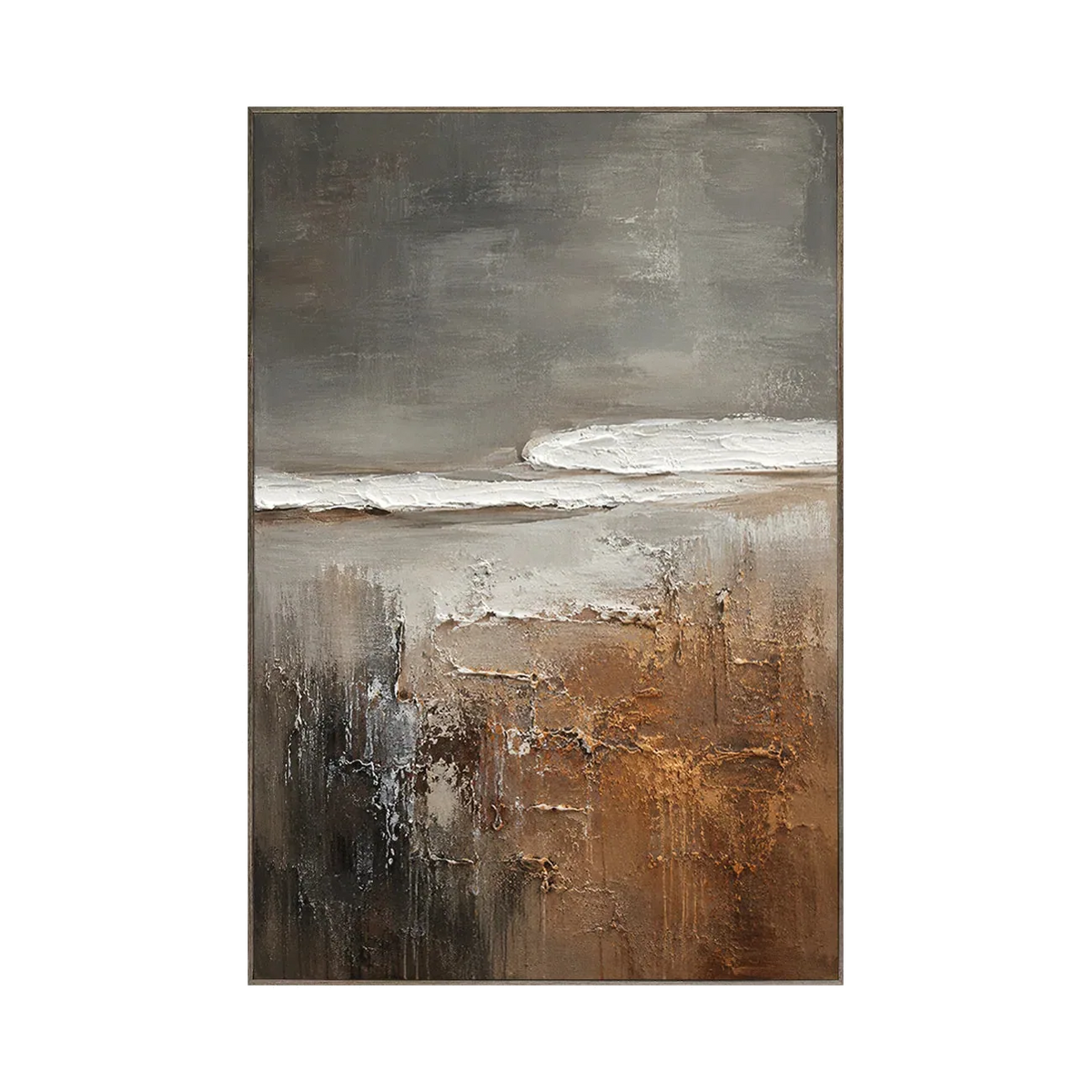 Decoración de pared "Paisaje marino de la costa de carbón"