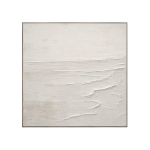 Ivory Wave Textured Wall Art | Oildeco