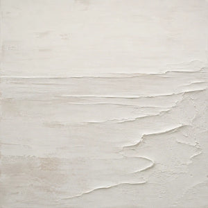 Ivory Wave Textured Wall Art room scene 1 | Oildeco