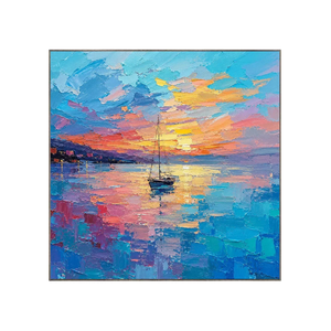Sunset Sail Coastal Wall Art | OILDECO