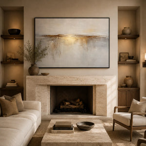 Gilded Horizon Seascape Wall Art room scene 3 | Oildeco