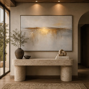 Gilded Horizon Seascape Wall Art room scene 5 | Oildeco