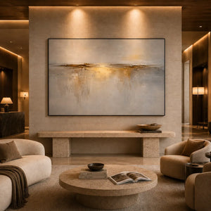 Gilded Horizon Seascape Wall Art room scene 6 | Oildeco