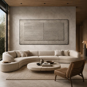 Slate Panel Textured Wall Art room scene 2 | Oildeco