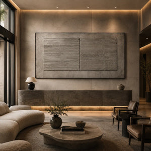 Slate Panel Textured Wall Art room scene 5 | Oildeco