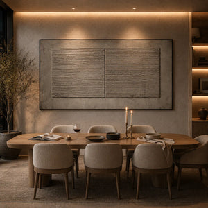Slate Panel Textured Wall Art room scene 6 | Oildeco