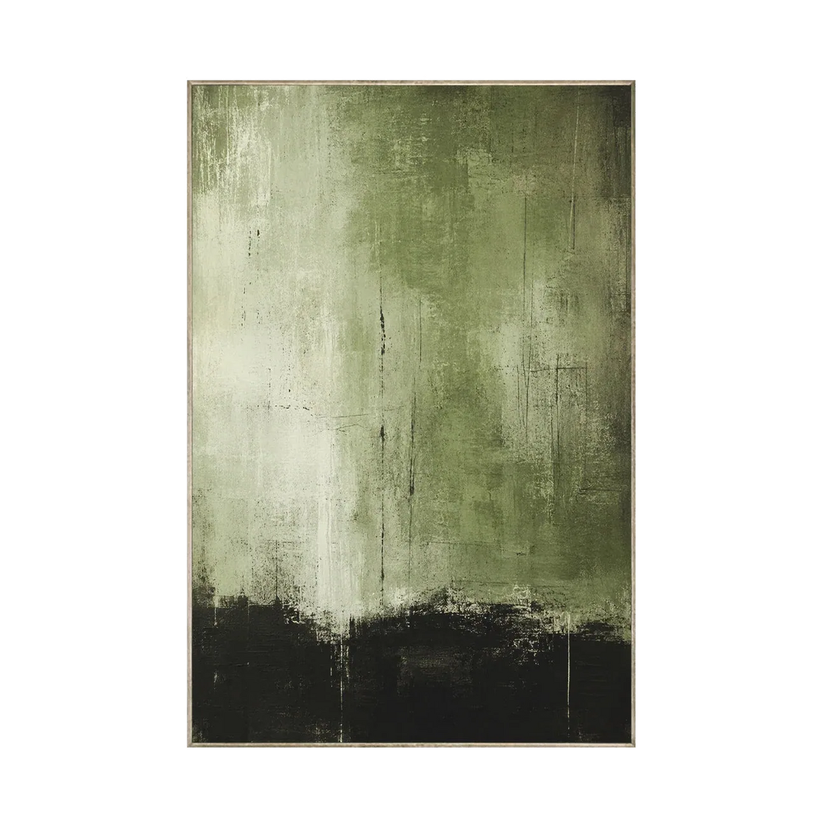 Olive Shadow Textured Wall Art