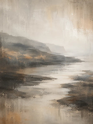 Smoky Valley Landscape Wall Art room scene 1 | Oildeco
