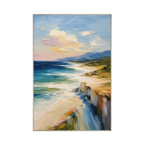Coastal Cliff Landscape Wall Art | Oildeco