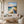 Coastal Cliff Landscape Wall Art styled in a living room | OILDECO