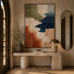 Terra Coast Abstract Wall Art room scene 4 | Oildeco