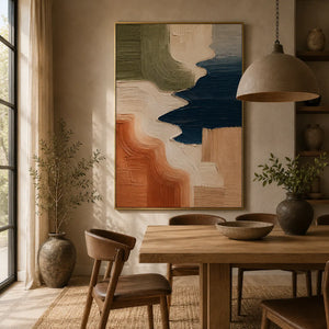 Terra Coast Abstract Wall Art room scene 5 | Oildeco