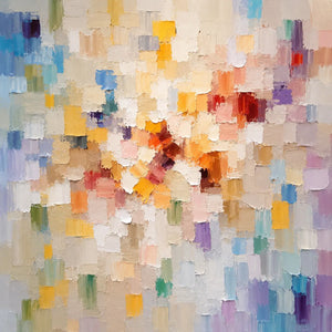 Mosaic Bloom Floral Wall Art room scene 1 | Oildeco