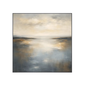 Silver Tide Seascape Wall Art | Oildeco