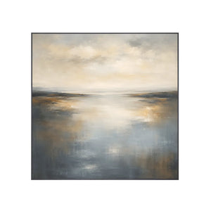 Silver Tide Seascape Wall Art | Oildeco