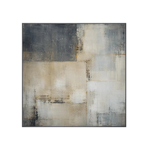 Stone Grid Abstract Wall Art | Oildeco