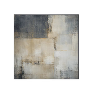 Stone Grid Abstract Wall Art | Oildeco