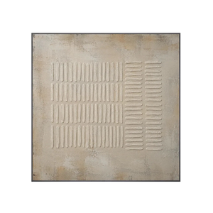Ribbed Linen Textured Wall Art | Oildeco