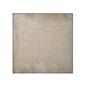 Ribbed Linen Textured Wall Art | Oildeco