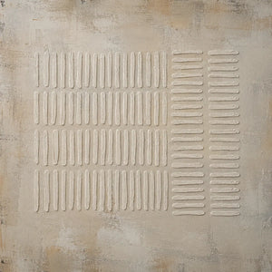 Ribbed Linen Textured Wall Art room scene 1 | Oildeco