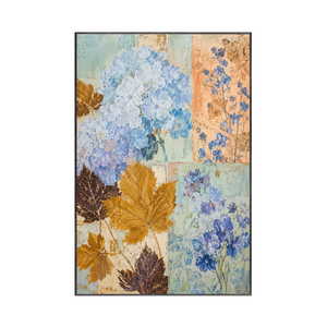 Blue Hydrangea Botanical Wall Art | Oildeco