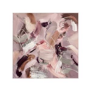 Blush Motion Abstract Wall Art | Oildeco