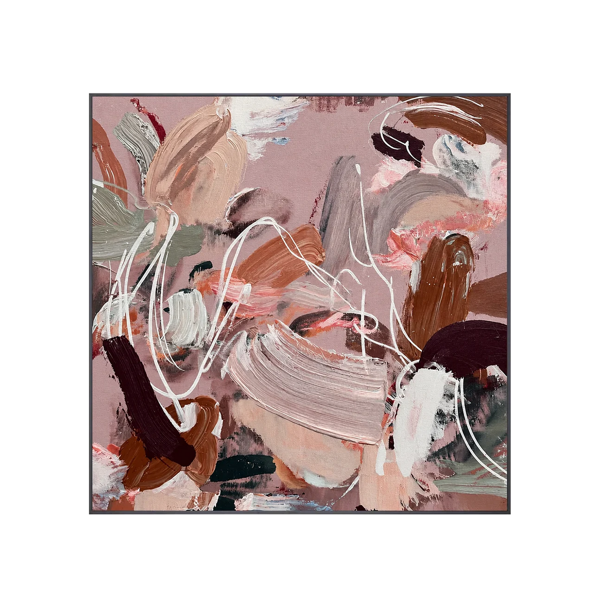 Blush Motion Abstract Wall Art