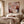 Blush Motion Abstract Wall Art displayed above an elegant bedroom | OILDECO