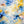 Blue Gold Cloud Abstract Wall Art room scene 2 | Oildeco