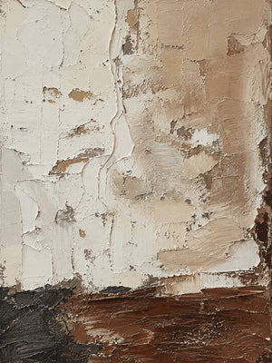 Original artwork view of Earthen Divide Abstract Wall Art | OILDECO