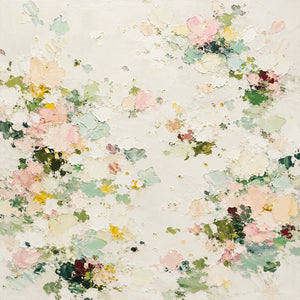 Soft Blossom Floral Wall Art room scene 1 | Oildeco
