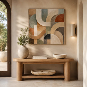 Terra Arches Abstract Wall Art room scene 4 | Oildeco