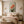 Coral Blossom Floral Wall Art room scene 4 | Oildeco