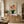 Coral Blossom Floral Wall Art styled in an elegant dining room | OILDECO