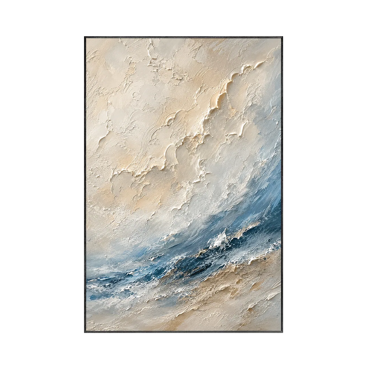 Ivory Wave Seascape Wall Art