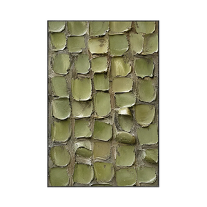 Olive Tile Textured Wall Art | Oildeco
