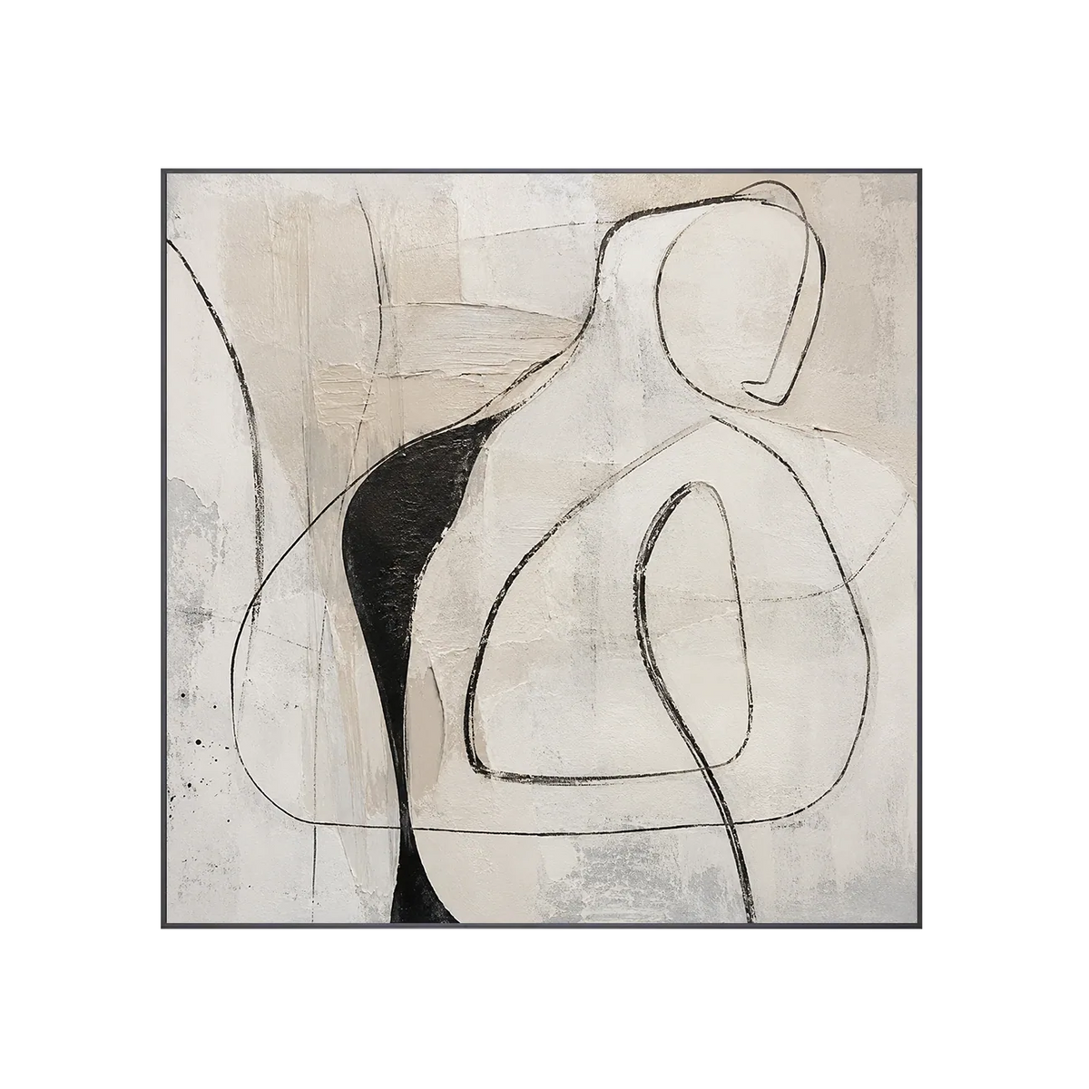 Contour Figure Abstract Wall Art