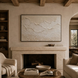 Ivory Ridge Relief Wall Art room scene 2 | Oildeco