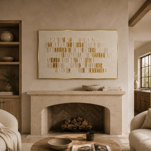 Gilded Mosaic Relief Wall Art room scene 3 | Oildeco