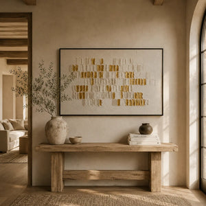 Gilded Mosaic Relief Wall Art room scene 5 | Oildeco