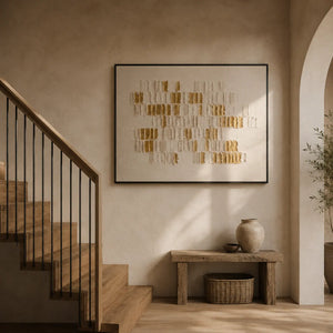Gilded Mosaic Relief Wall Art room scene 6 | Oildeco