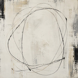 Orbit Line Abstract Wall Art room scene 1 | Oildeco
