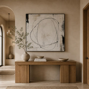 Orbit Line Abstract Wall Art room scene 4 | Oildeco
