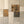 Ochre Patchwork Abstract Wall Art artwork view | OILDECO
