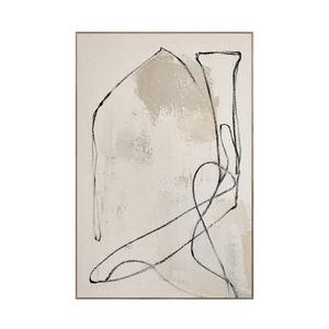 Quiet Contour Abstract Wall Art | OILDECO