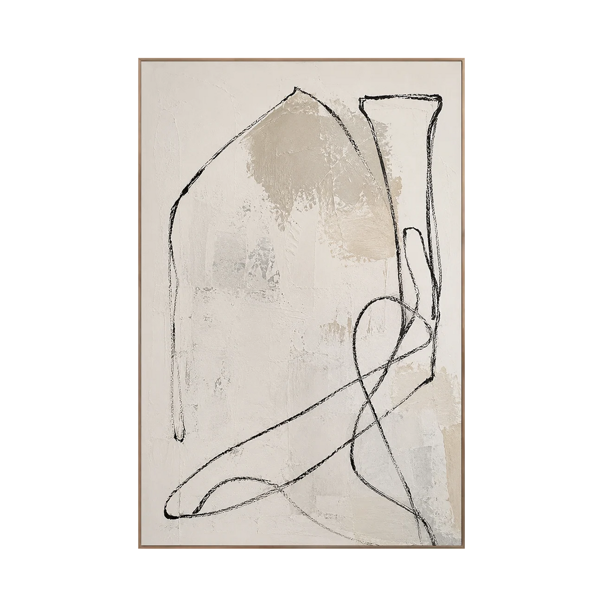 Quiet Contour Abstract Wall Art