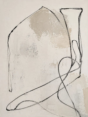 Quiet Contour Abstract Wall Art artwork view | OILDECO