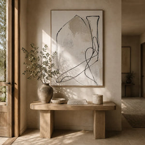 Quiet Contour Abstract Wall Art room scene 4 | OILDECO