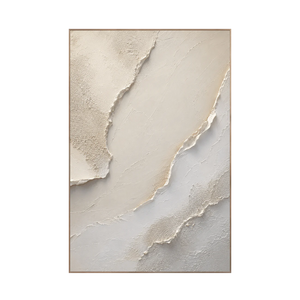 Quiet Plaster Textured Wall Art | Oildeco