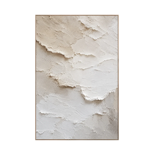 Quiet Plaster Textured Wall Art | Oildeco